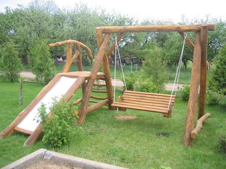 balancin de madera para jardin