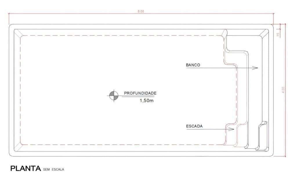 PISCINA BIARRITZ 8.00 x 4.00 x 1.50 M - Imagen 5