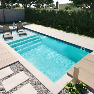 PISCINA PLAYA DEL CARMEN - 7.00 x 3.30 x 1.40 M - Imagen 2