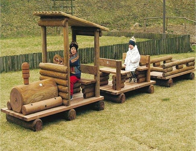 Maquina de tren parque infantil - Locomotora